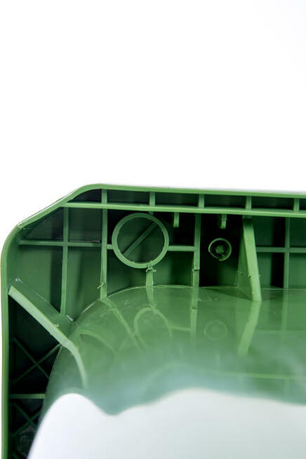 120L Kosz Pojemnik Kubeł Śmietnik na odpady śmieci ZIELONY