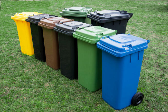 Pojemnik Kosz na śmieci odpady 120L NOWY CZARNY