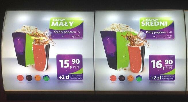 Kaseton MENU Blue Line Panel Podświetlany 50x50 Reklama Neon