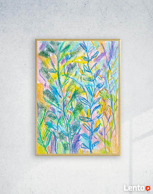 obraz z dżunglą, ładny rysunek do pokoju