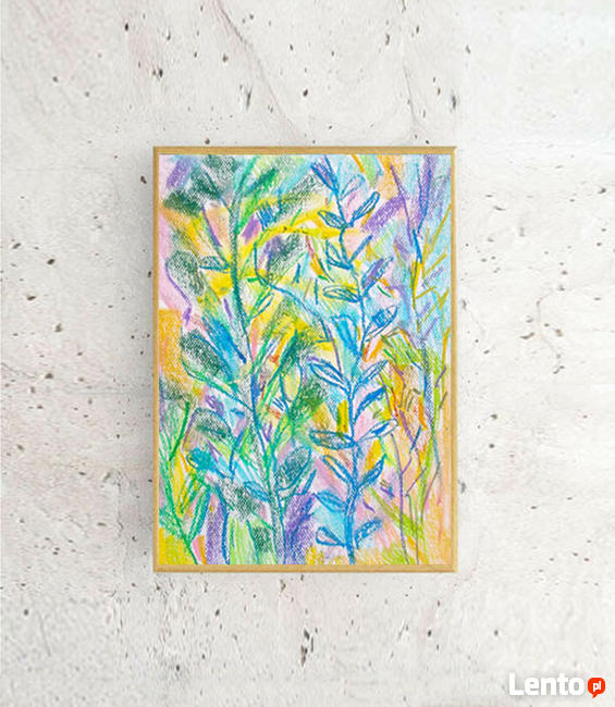 obraz z dżunglą, ładny rysunek do pokoju