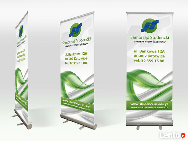 Ścianka wystawiennicza, Roll up, X-baner, Stoisko targowe