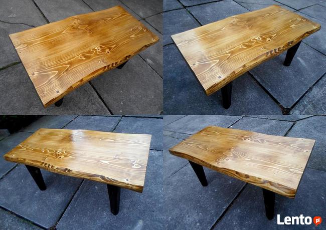 ława stół stolik kawowy LITE DREWNO drewniany live edge natu