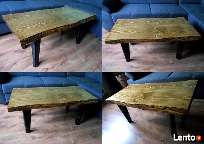 ława stół stolik kawowy LITE DREWNO drewniany live edge natu