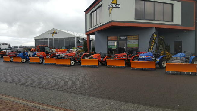 Traktor japoński diesel 4x4 z pługiem śnieżnym 150 cm Wybór!