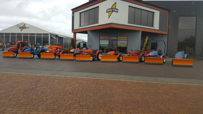 Traktor japoński diesel 4x4 z pługiem śnieżnym 150 cm Wybór!