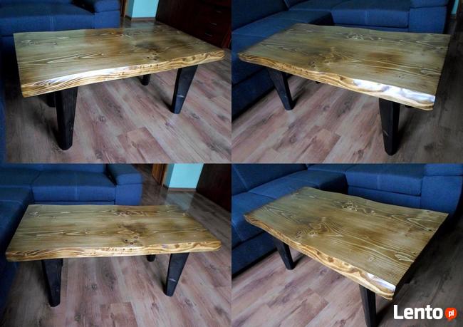 ława stół stolik kawowy LITE DREWNO drewniany live edge natu