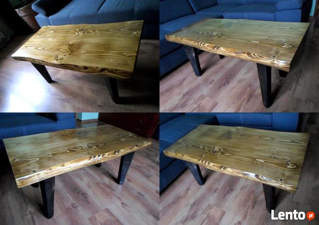 ława stół stolik kawowy LITE DREWNO drewniany live edge natu