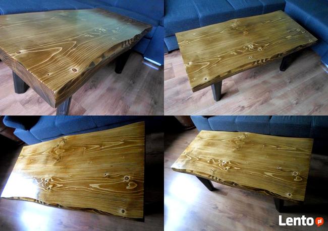 ława stół stolik kawowy LITE DREWNO drewniany live edge natu