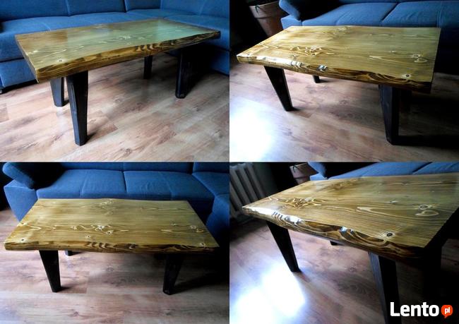 ława stół stolik kawowy LITE DREWNO drewniany live edge natu