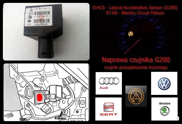 Naprawa ESP czujnik G200 - 01423 przyspieszenia bocznego