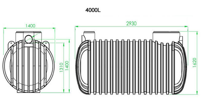 ZBIORNIK NA WODĘ DESZCZOWĄ 4000L ZESTAW Z POMPĄ AUTO