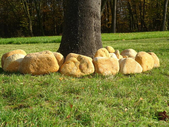 Otoczaki otoczak żółty kolorowy okrąglaki z kamienia