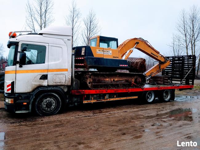 Laweta autolaweta.Transport maszyn rolniczych i budowlanych