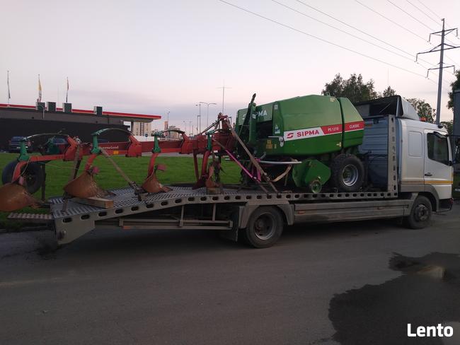 Laweta autolaweta.Transport maszyn rolniczych i budowlanych