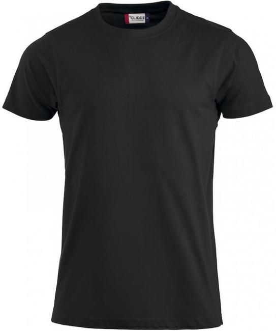REWELACYNY BAWEŁNIANY t-shirt, koszulka gładka czarna CLIQUE