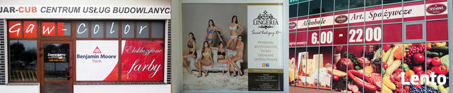 Oklejanie Witryn, Okien, Reklama na Lokalu - Reklama 3DLS