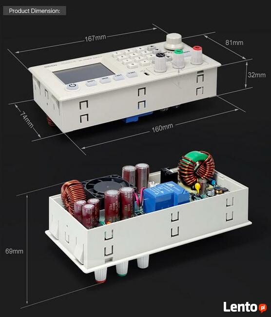 RD6018 moduł zasilający przetwornica z multimetr 60V 18A