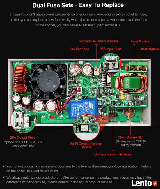 RD6018 moduł zasilający przetwornica z multimetr 60V 18A