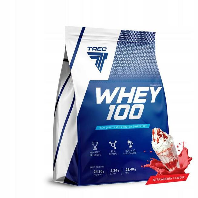 Trec Whey 100 2275g białko Strawberry