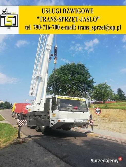 Dźwig tel 790716700 usługi dźwigowe Krosno dźwigi do 130 ton