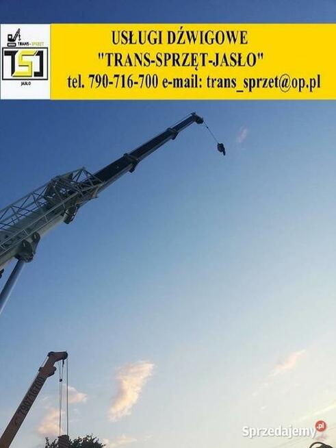 Wynajem dźwigów usługi dźwigowe 790716700 Jasło Krosno