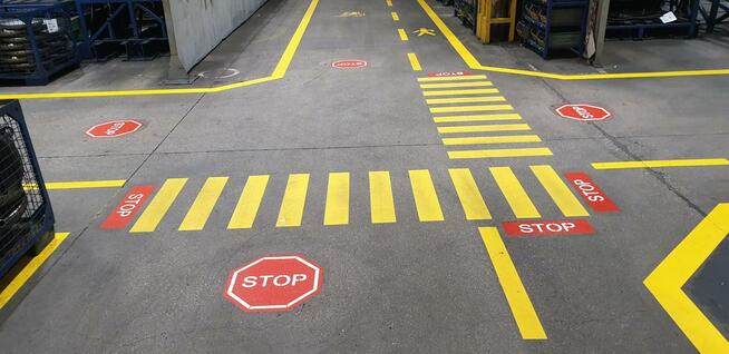 Linie.pl oznakowanie poziome malowanie linii znaki BHP