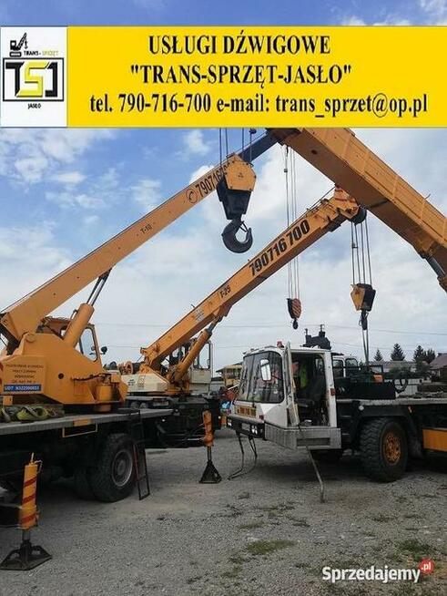 Dźwig tel 790716700 usługi dźwigowe Krosno dźwigi do 130 ton