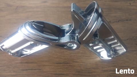 Zawias chrom - zamknięcie do składania stelaża wózka Adamex,