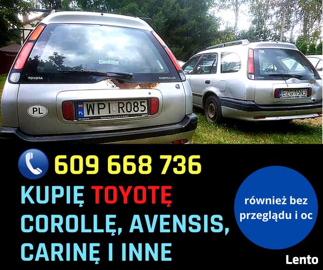 Skup TOYOTA auto skup Toyot Corolla Carina Avensis Hiace inn