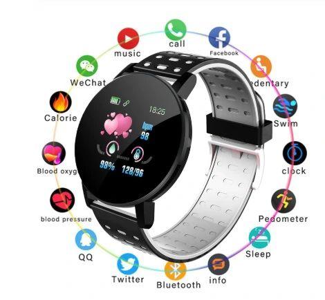 Zegarek Smartwatch Bluetooth 16w1 kroki puls cykl