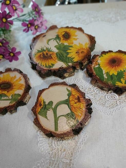 Dekoracje, zestawy podstawek kawowych