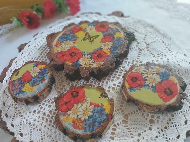 Dekoracje, zestawy podstawek kawowych