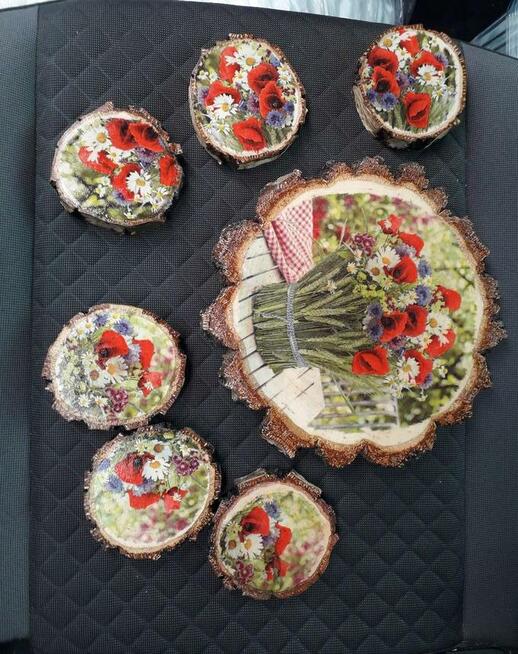 Dekoracje, zestawy podstawek kawowych