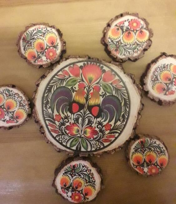 Dekoracje, zestawy podstawek kawowych