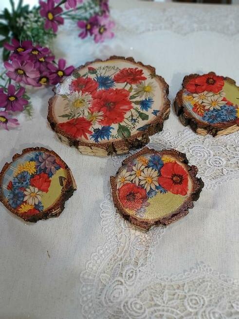 Dekoracje, zestawy podstawek kawowych