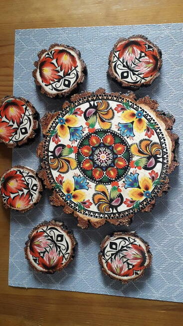 Dekoracje, zestawy podstawek kawowych