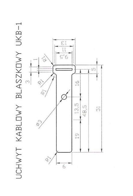Przyrząd na uchwyty kablowe