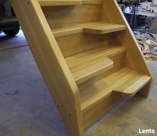 TREP 80cm STOPIEŃ KACZY Schody kacze z Drewna Sosnowego