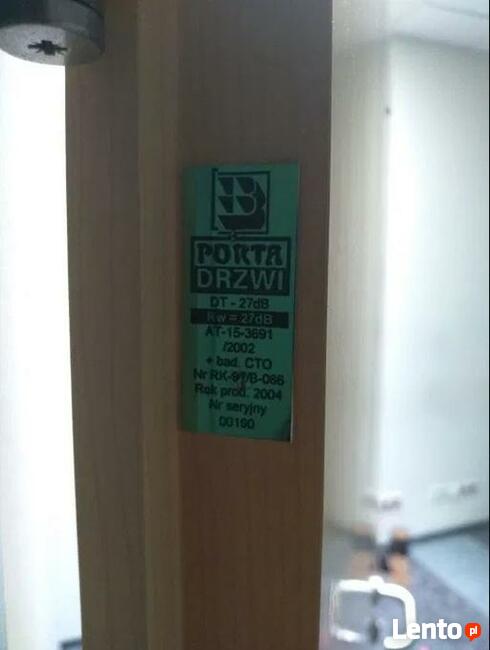 Drzwi 90- tki hotelowe wygłuszone PORTA Rw=27dB