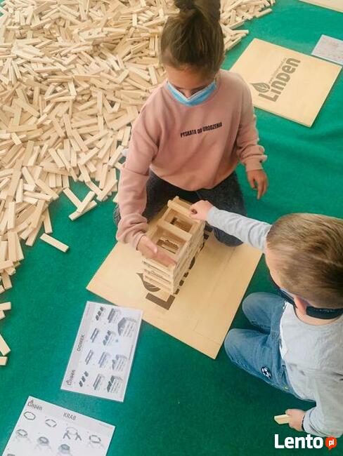 POMYSŁ NA PREZENT drewniane KLOCKI LINDEN 300 szt.