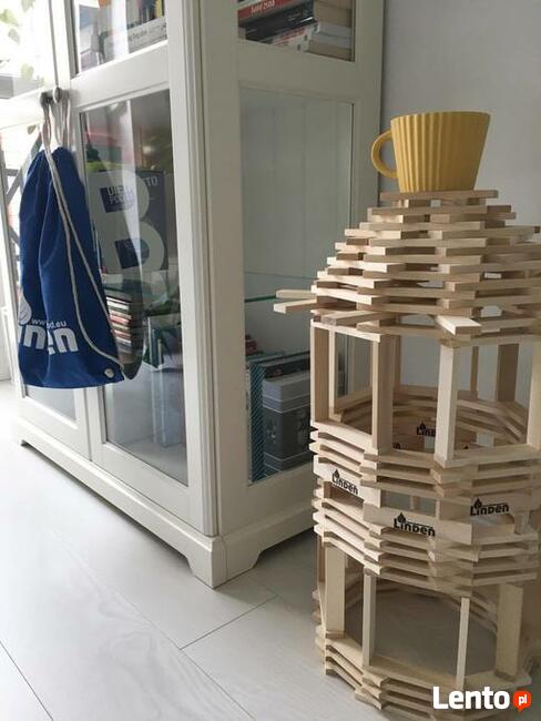 Ekologiczne klocki drewniane Linden 1000 sztuk.Klocki luzem.