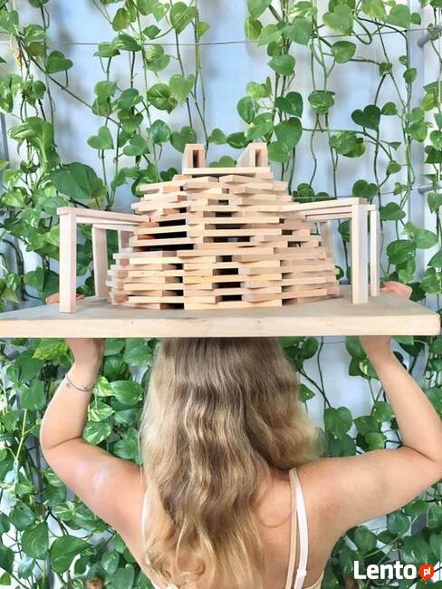 Ekologiczne less waste klocki drewniane Linden 1000 szt.