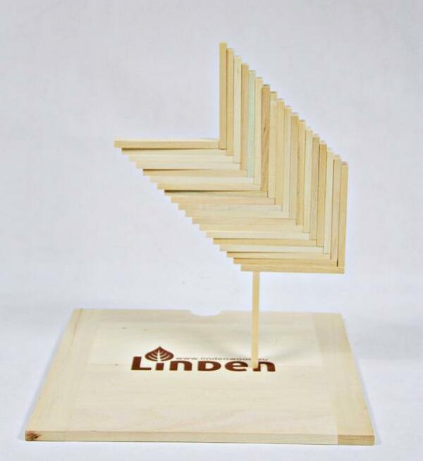 Polskie drewniane klocki Linden zestaw 100 szt. w worku. EKO