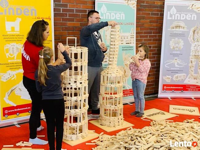 POMYSŁ NA PREZENT drewniane KLOCKI LINDEN 300 szt.