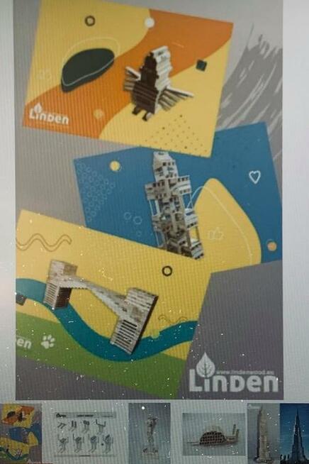 Klocki drewniane Linden 500 szt. Produkt Handmade