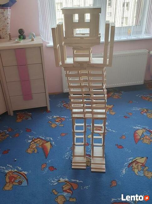 Ekologiczne klocki drewniane Linden 1000 sztuk.Klocki luzem.