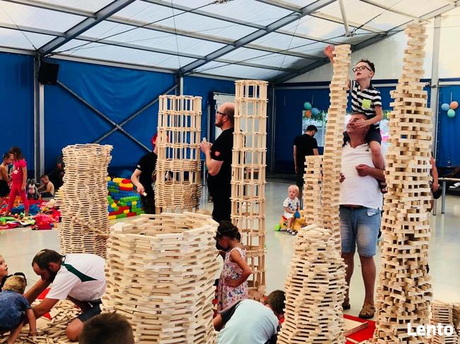 Klocki drewniane 200 szt. Pomysł na prezent dla dziecka.