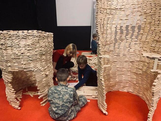 Klocki drewniane 200 szt. Pomysł na prezent dla dziecka.