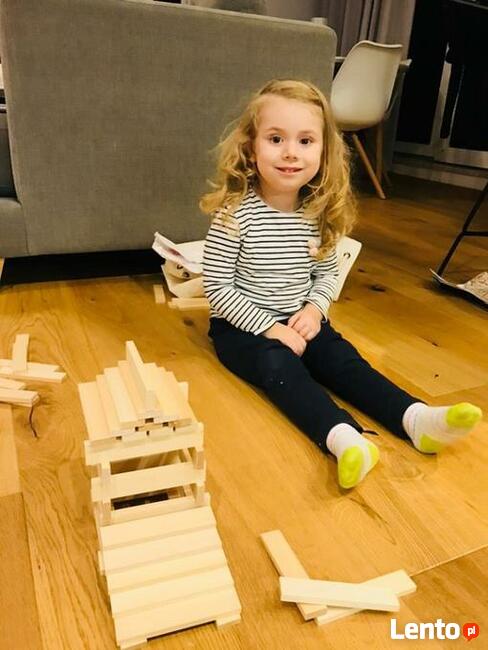 Ekologiczne klocki drewniane Linden 1000 sztuk.Klocki luzem.